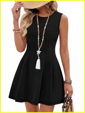 Elegant Cocktail Mini Dress Fitted A-Line Sleeveless Summer Party